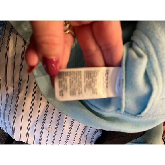 Lacoste Sport Fleece Light Blue Zip Up Hoodie sz 5 or L NWOT - Picture 11 of 15